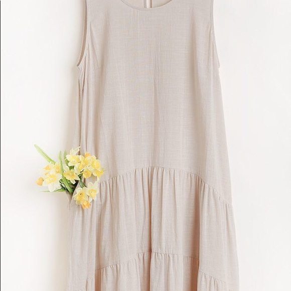 Sleeveless Tier Maxi Dress With Back Keyhole - Picture 7 of 8